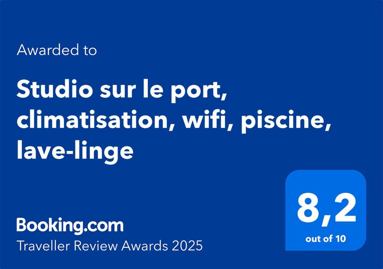 Studio Sur Le Port, Climatisation, Wifi, Piscine, Lave-Linge Gruissan Buitenkant foto